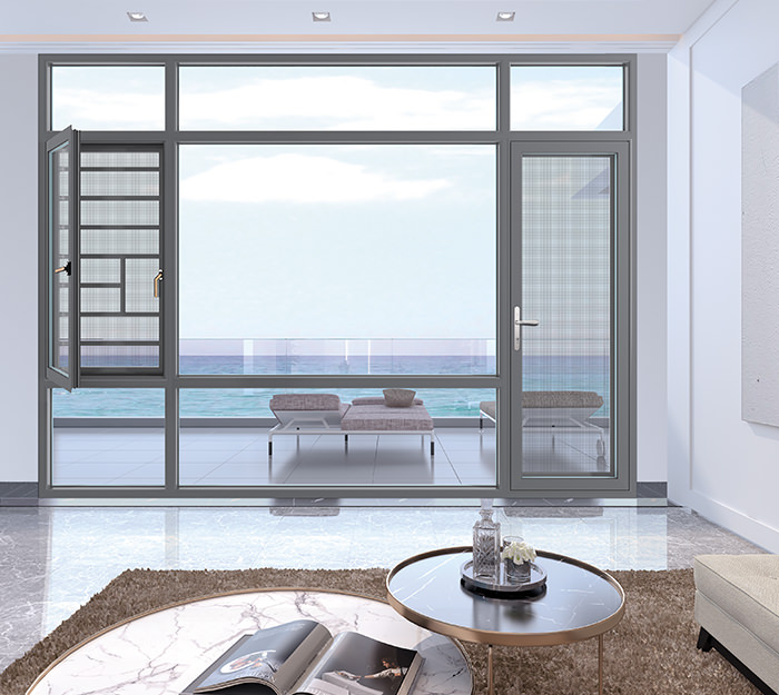 瓦力游戏_平开门窗系列_T1.6 DPS108-35隐排双断桥内开防护栏一体化开启窗纱一体