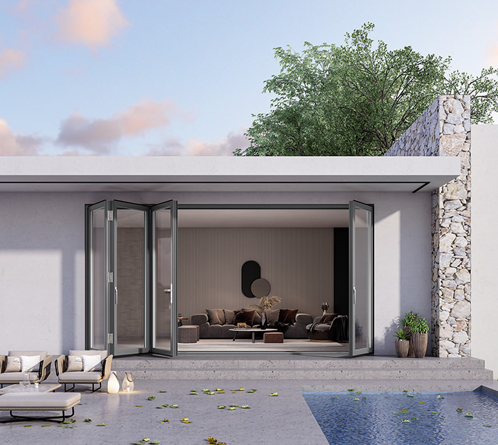 瓦力游戏_折叠门系列_Z92非断桥超重型折叠门